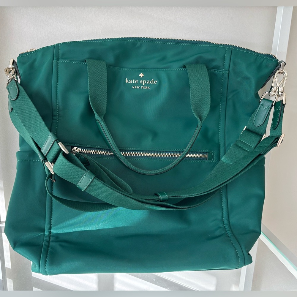 Kate Spade Green Nylon Tote Bag